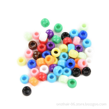 DIY Bracelet Accessories Children Gift Handcraft Department 12 Color 7MM Round Shape Acrylic Sugar Beads Jewelry Findings